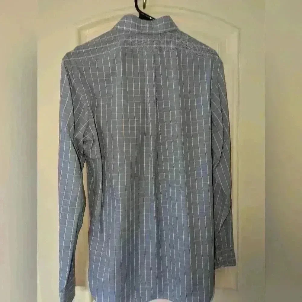 Banana Republic Non-Iron Classic Fit Plaid Button-Down Shirt - Size M